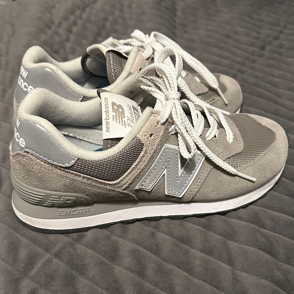 New Balance Gray Suede & Mesh Retro Runner